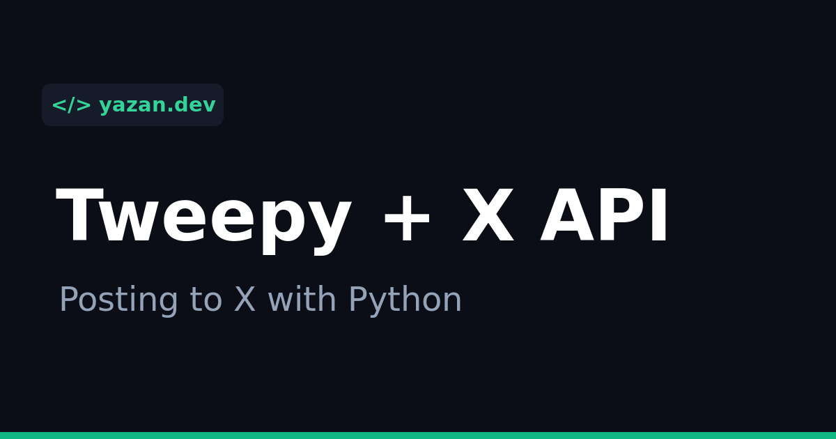 Using Tweepy to Post Updates on X (formerly Twitter) via Python