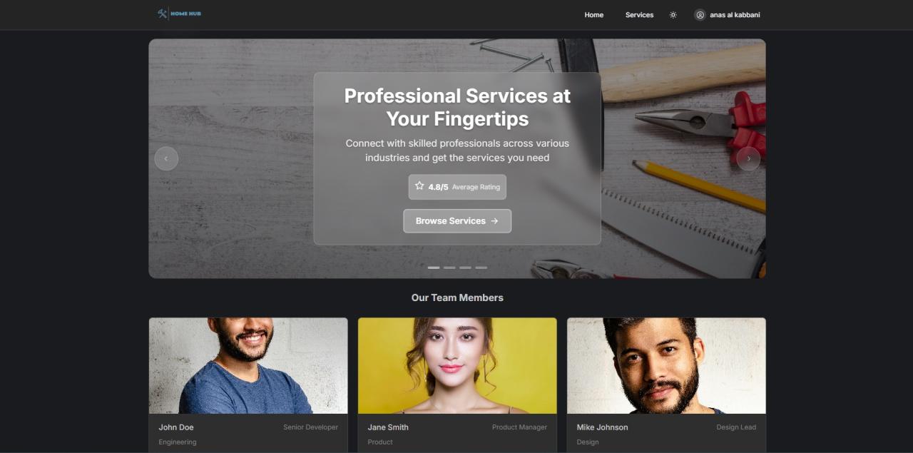HomeHub — Home Services Marketplace